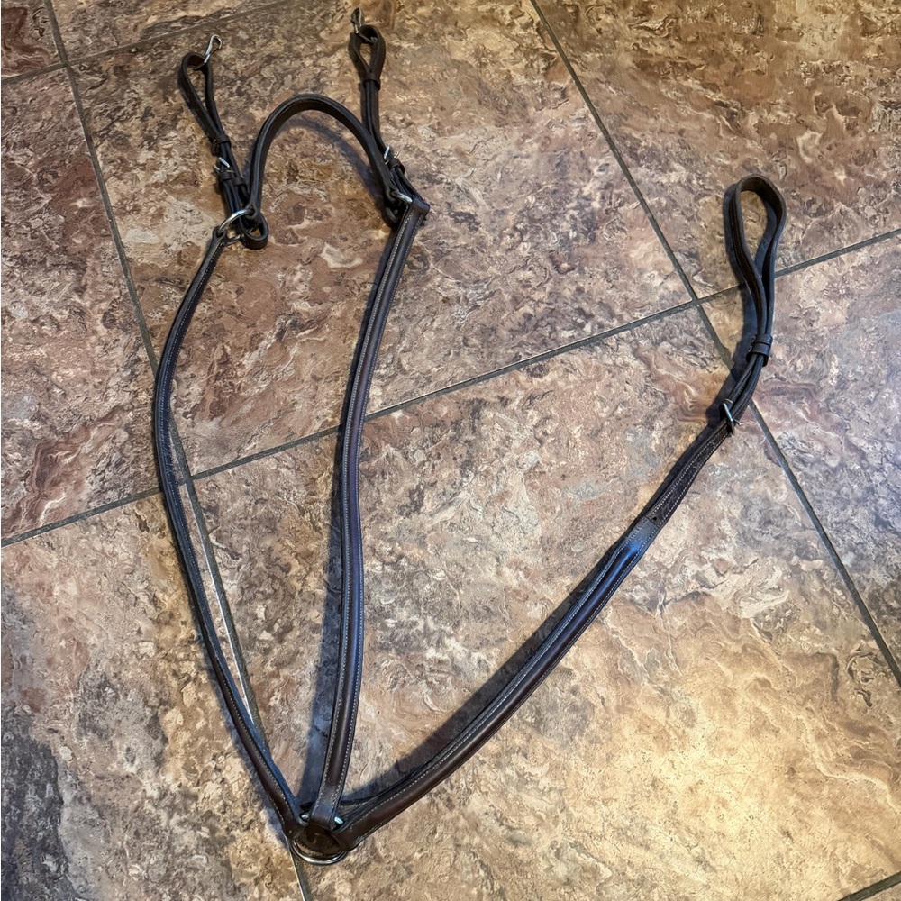 Silverleaf cob brown raised leather breastplate